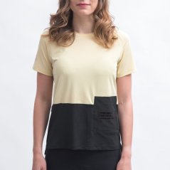 Fresh Trash Women’s Horizon Pocket tričko, Sand/Black