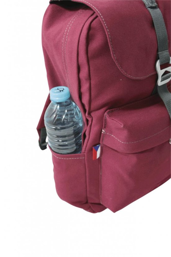 Doldy Městský batoh DEE BAG FLAP 18l vínová