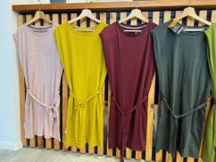 Sensor Merino Air dámské šaty s krátkým rukávem dusty pink