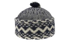 Tonak Čepice Zmijovka Tm. modrá-smetanová do obvodu hlavy 54cm (spíše dámská)