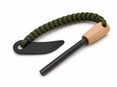 PK Kresadlo M s rukoväťou JASAN 35 mm, paracordom a škrtadlom knife