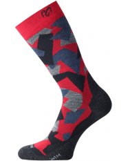 Lasting WOM ponožky z Merino vlny červená
