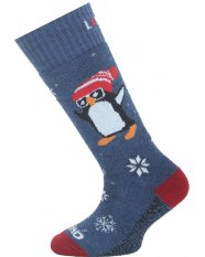 Lasting SJT detské merino lyžiarske ponožky modré