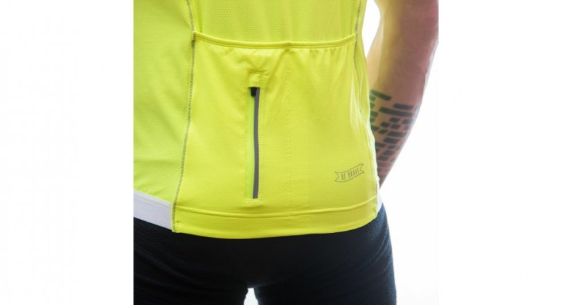 Sensor Cyklo Entry pánský dres krátký rukáv Neon Yellow