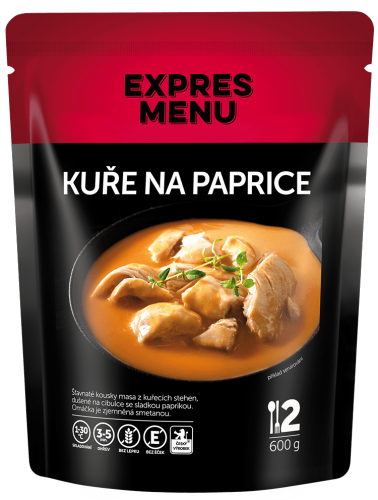Expres menu Kuře na paprice - 2porce,  600g