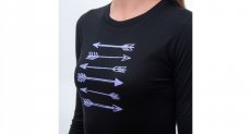 Sensor Merino Active dámské tričko s dlouhým rukávem, Arrows