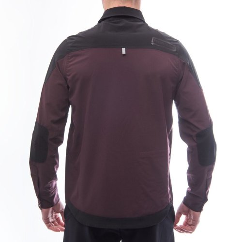 FRESH TRASH MEN´S, Rider long sleeve shirt wine red/black