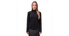 Sensor Merino Upper dámská mikina, celozip, Černá