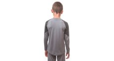 Sensor Merino Impress dětský set – tričko a spodky, Šedá/maori