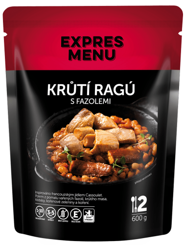 Expres menu Krůtí ragú s fazolemi - 2porce,  600g