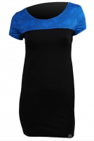 Nanosilver dámské prodloužené tričko ACTIVE černá/modrá