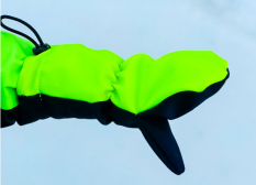 ELLEM Dětské zimní rukavice s membránou, Neon žlutá