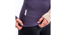 Sensor Merino Extreme Up dámská mikina dl. rukáv grape purple/beige