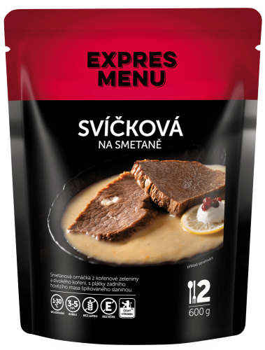 Expres menu Svíčková na smetaně - 2porce,  600g