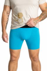 GoldBee Boxerky dlouhé, blue