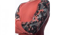 Sensor Merino Impress pánské tričko s dlouhým rukávem terracotta/rush