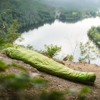 KWAK Spací pytel Fresh Kuňka FK170, khaki/černá, levý zip