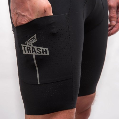 FRESH TRASH MEN´S, Signature bib shorts evo, true black