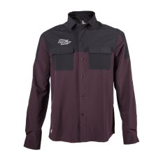 FRESH TRASH MEN´S, Rider long sleeve shirt wine red/black