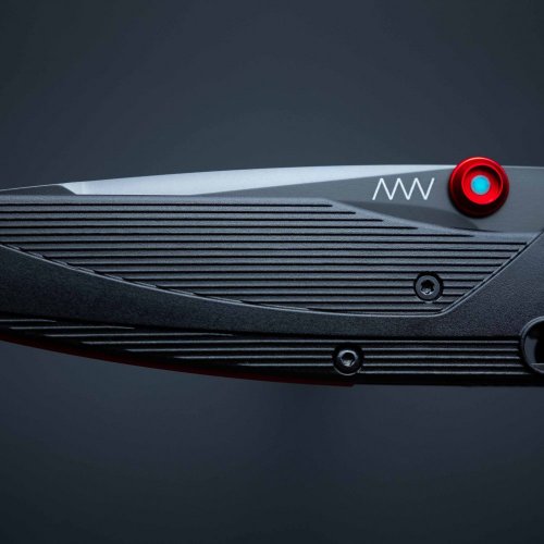 ANV Knives zavírací nůž A100 MA DLC A lock GRN black plain edge