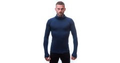 Sensor Merino DF pánské triko dl.rukáv s kapucňou Deep blue