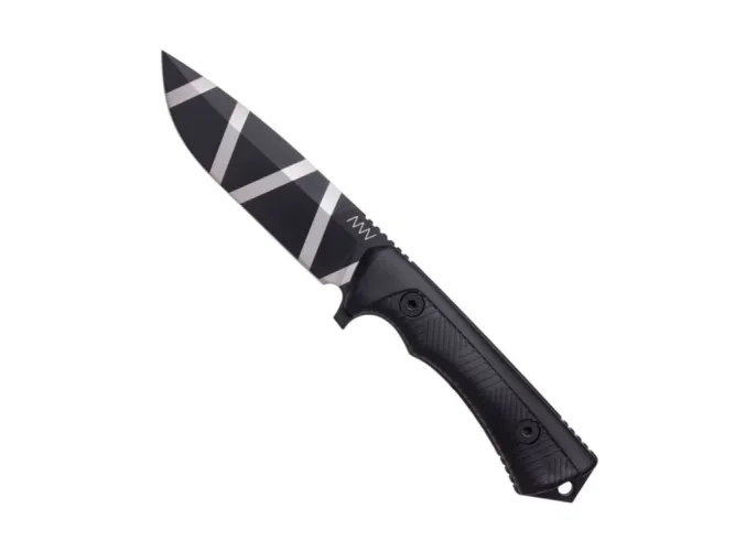 ANV Knives pevný nůž P250 černá cerakote, GRNPU černá, kydexové pouzdro