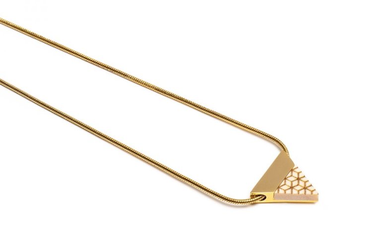 BeWooden řetízek  Virie Necklace Triangle