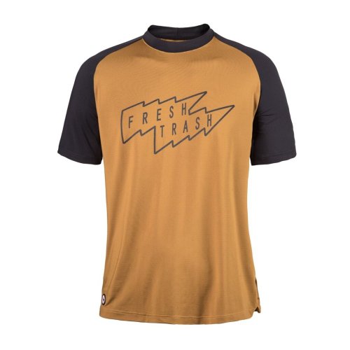 FRESH TRASH MEN´S, Horizon short sleeve tee golden/black