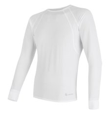 Sensor Coolmax air pánské tričko dlouhý rukáv, bílé