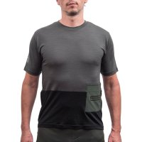 FRESH TRASH MEN´S, Lite merino pocket jersey olive green/black