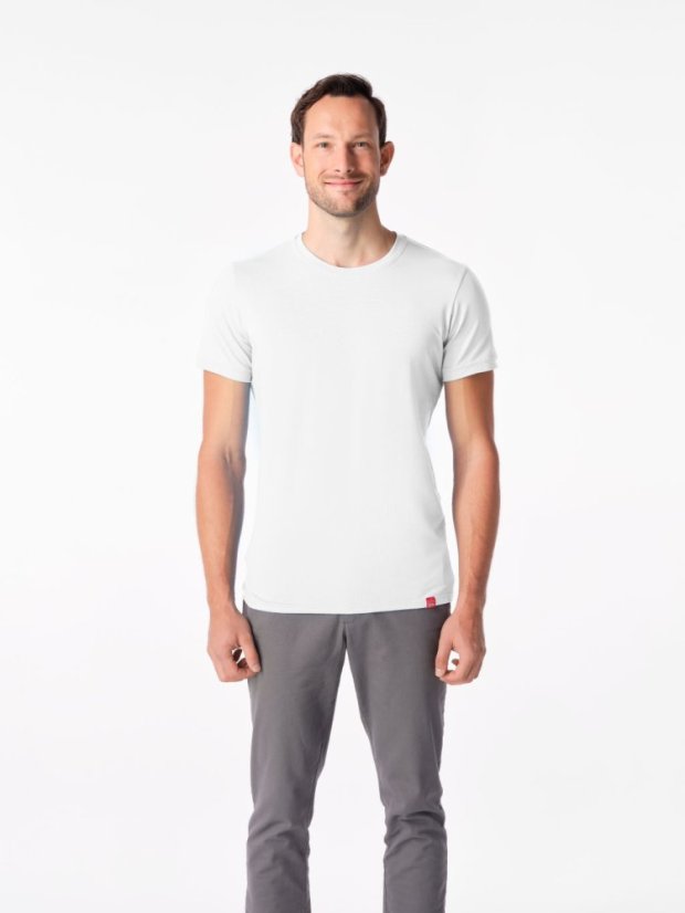 CityZen Davos pánské tričko slim fit bílé
