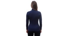 Sensor Merino Upper dámská mikina, krátký zip, Deep blue