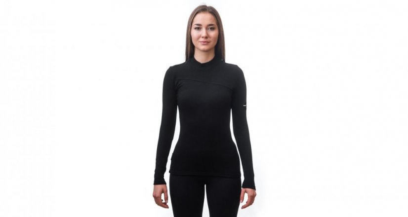 Sensor Merino Extreme dámské tričko dlouhý rukáv, černé