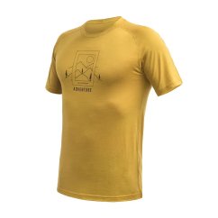 Sensor Merino Air Say Yes – pánské triko kr. rukáv, mustard