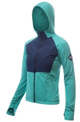 Sensor Coolmax Thermo dámská bunda s kapucí sea green/deep blue