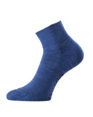 Lasting FWP krátke merino ponožky s jemným plyšom, modré