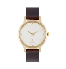 BeWooden Diamond Aurum Watch dámské hodinky s koženým řemínkem