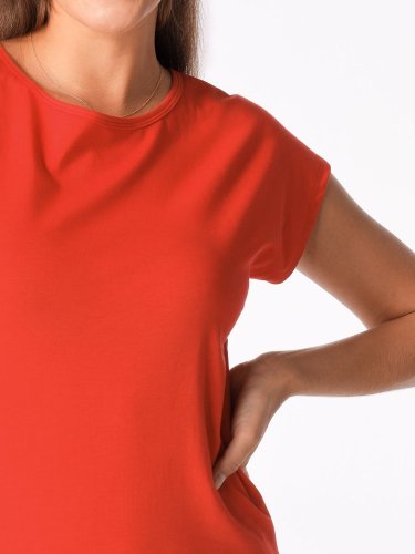 CityZen ALTA dámské bavlněné tričko s kimonovým rukávem, ohnivě oranžové