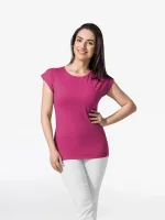 CityZen Alta dámské bavlněné triko kimonový rukáv purpurové