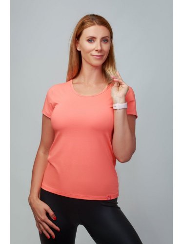 CityZen dámské bavlněné triko klasické s krátkým rukávem, korálové