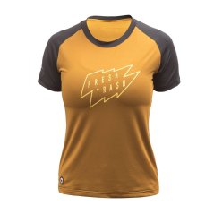 FRESH TRASH WOMEN´S, Horizon short sleeve tee golden/black
