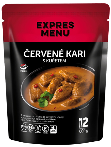 Expres menu Červené kari s kuřetem 600g