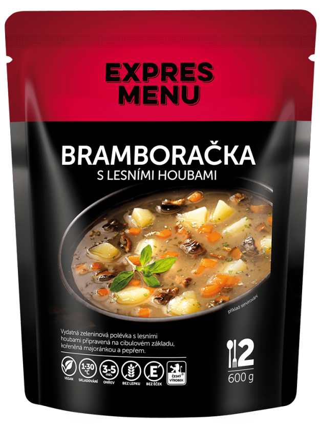 Expres menu Bramboračka s lesními houbami polévka 2 porce 600g