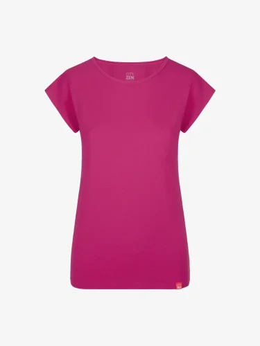 CityZen Alta dámské bavlněné triko kimonový rukáv purpurové