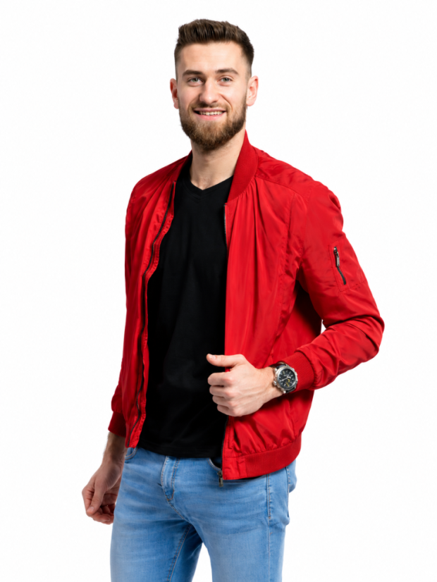 CityZen Bondy pánské bavlněné triko s výstřihem V, kr. rukáv černé