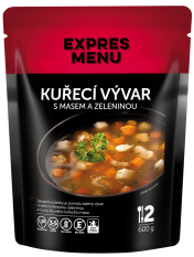 Expres menu Kuřecí vývar s masem a se zeleninou 600g