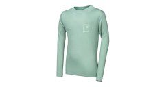 Sensor Merino DF Logo Up juniorské triko dl. rukáv basil green