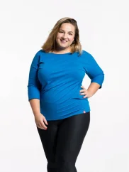 CityZen dámské balvněné triko  Plus size 3/4 rukáv, královská modrá