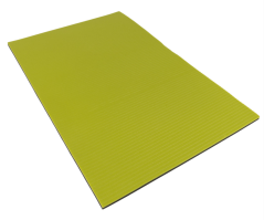 YATE karimatka fitness dvouvrstvá  superelastic 14mm antracit/sv. zelená 95x65x1,4 cm