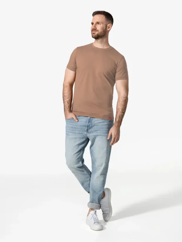 CityZen Davos pánske tričko slim fit pralinkové